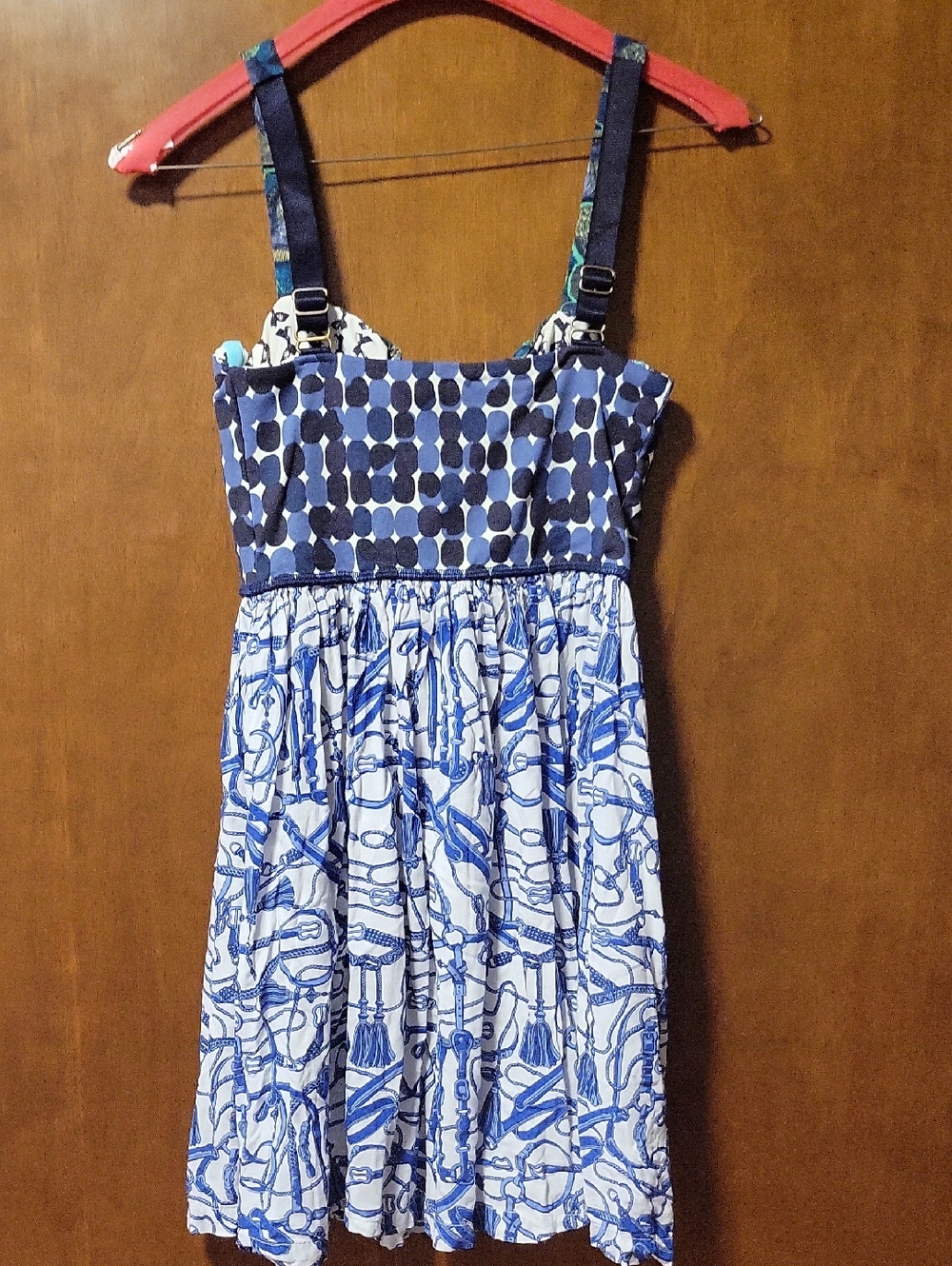 Vintage Masji Mixed Print Mini Dress M - Picture 3 of 5